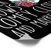 Leuk ik hou van moord Shows comfortabele kleding e Poster (Hoek)