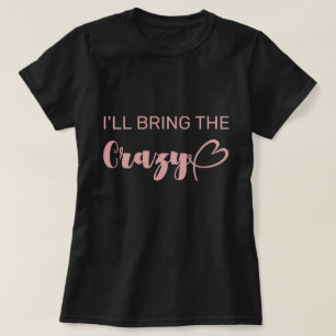 Leuk, ik neem de gekke roze vrijgezellenfeest t-shirt