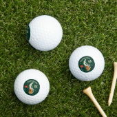Leuk Inspirerend 19e Hole Bier Monogram Golfballen (Insitu Gras)