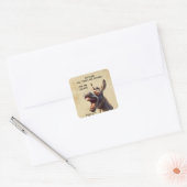Leuk Inspirerend Bijbelcitaat Balam's Ezel Vierkante Sticker (Envelop)