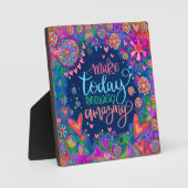 Leuk  Inspirerend Bloemen Verbazingwekkend Quote Fotoplaat (Voorkant)