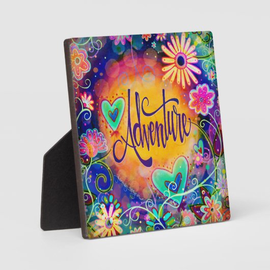 Leuk Inspirerend  Bloemenavontuur Fotoplaat (Voorkant)