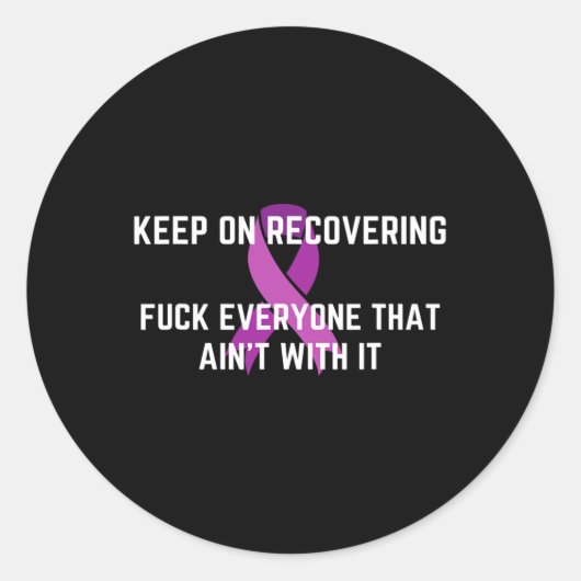 Leuk Inspirerend geneesmiddelherstel maand overdos Ronde Sticker (Voorkant)