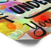 Leuk inspirerend leslokaal lerarenopleiding poster (Hoek)