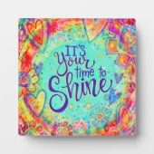 Leuk Inspirerend Uw Tijd om Inspirivity te schitte Fotoplaat (Voorkant)