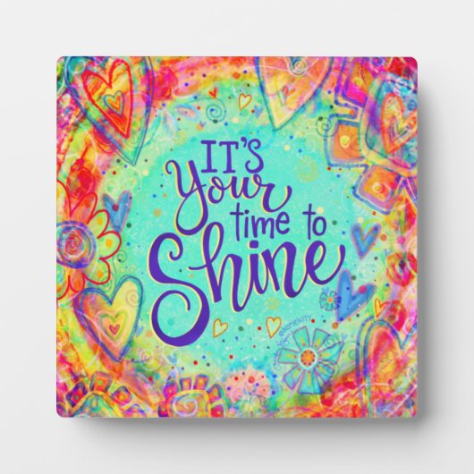 Leuk Inspirerend Uw Tijd om Inspirivity te schitte Fotoplaat (Voorkant)