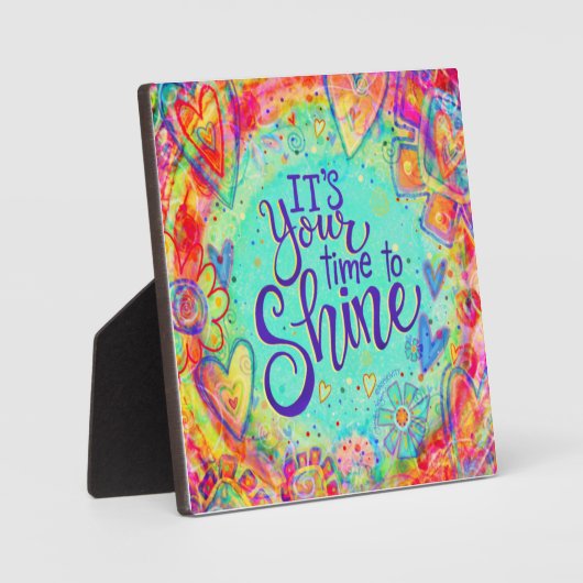 Leuk Inspirerend Uw Tijd om Inspirivity te schitte Fotoplaat (Voorkant)