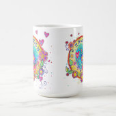 Leuk is wat het is Quote Floral Heart Koffiemok (Center)