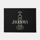 Leuk Ivory King Schaakstuk met Naam Deurmat (Voorkant)