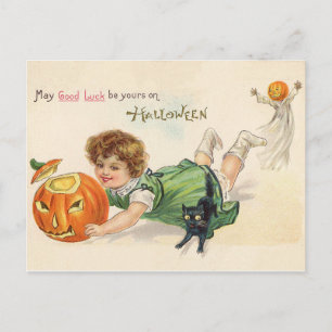 Leuk  Jack O' Lantern Halloween Veel succes Briefkaart