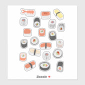 Leuk Japans Sushi Sticker (Vel)