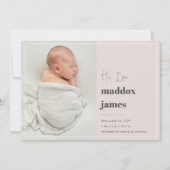 Leuk je te ontmoeten | Aankondiging moderne foto v (Voorkant)