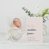 Leuk je te ontmoeten | Aankondiging moderne foto v (Staand voorkant)