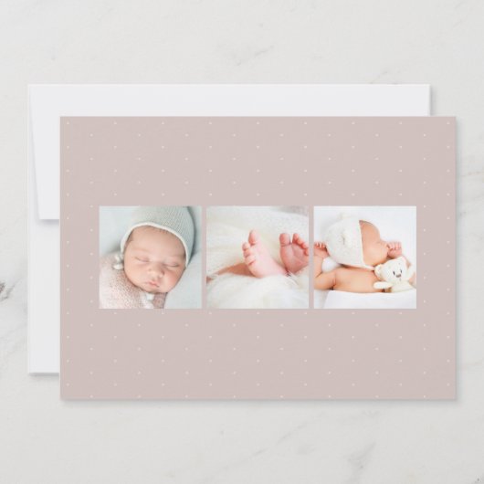 Leuk je te ontmoeten | Aankondiging moderne foto v (Achterkant)