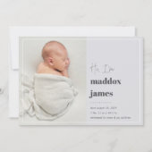 Leuk je te ontmoeten | Aankondiging moderne foto v (Voorkant)