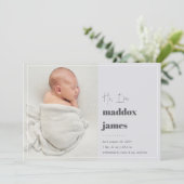 Leuk je te ontmoeten | Aankondiging moderne foto v (Staand voorkant)