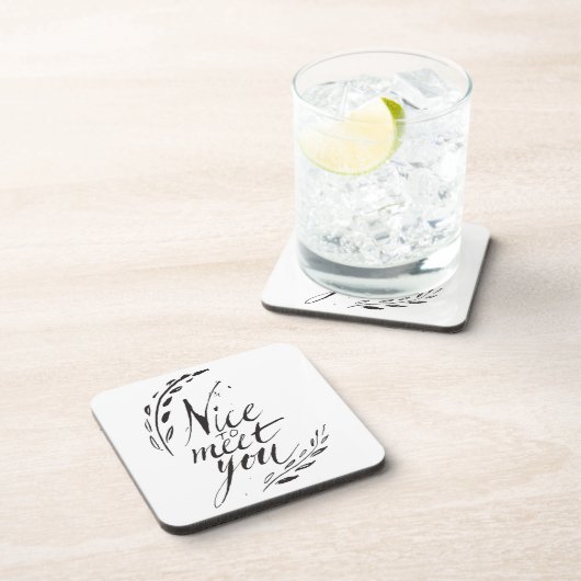 Leuk je te ontmoeten bier onderzetter (Rechterzijde)