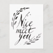 Leuk je te ontmoeten briefkaart (Voorkant)