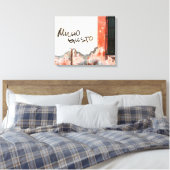 Leuk je te ontmoeten canvas afdruk (Insitu (Slaapkamer))