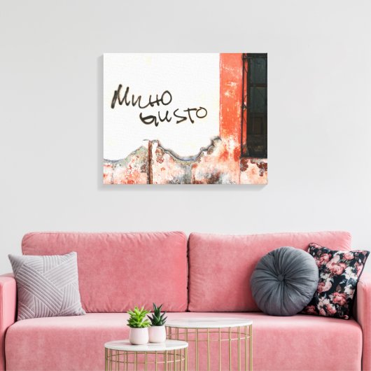 Leuk je te ontmoeten canvas afdruk (Insitu (Woonkamer))