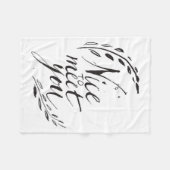 Leuk je te ontmoeten fleece deken (Voorkant (Horizontaal))