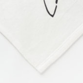 Leuk je te ontmoeten fleece deken (Hoek)