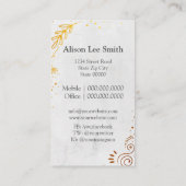 Leuk je te ontmoeten. goudsieraden visitekaartje (Achterkant)