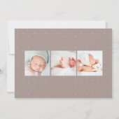 Leuk je te ontmoeten | Moderne fotogeboorte Aankondiging (Achterkant)