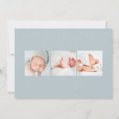 Leuk je te ontmoeten | Moderne fotogeboorte Aankondiging (Achterkant)