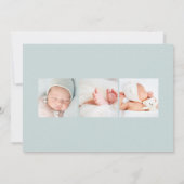 Leuk je te ontmoeten | Moderne fotogeboorte Aankondiging (Achterkant)