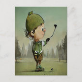 Leuk je te ontmoeten op de golfbaan Vakantie vier Briefkaart (Voorkant)