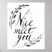 Leuk je te ontmoeten poster (Voorkant)