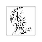 Leuk je te ontmoeten rubberstempel (Afrduk)