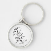 Leuk je te ontmoeten sleutelhanger (Voorkant)