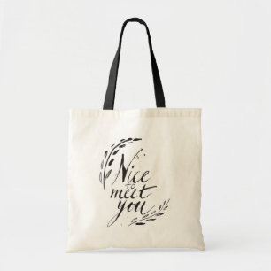 Leuk je te ontmoeten tote bag