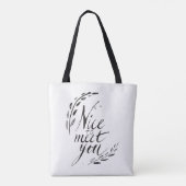 Leuk je te ontmoeten tote bag (Achterkant)