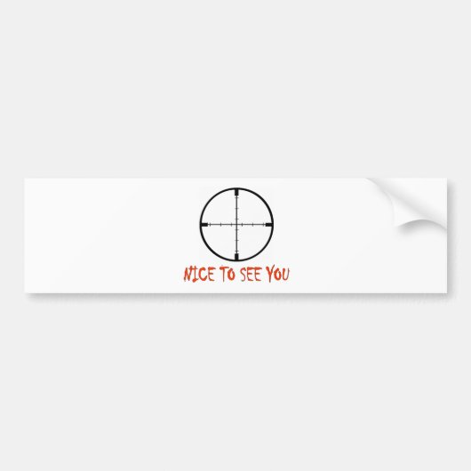 LEUK JE TE ZIEN BUMPERSTICKER (Voorkant)