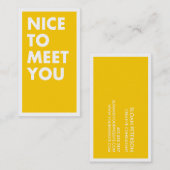 Leuk je Visitekaartje te ontmoeten (Voorkant / Achterkant)