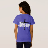 leuk JESUS-lettertype + CROSS | T-shirt (Achterkant volledig)