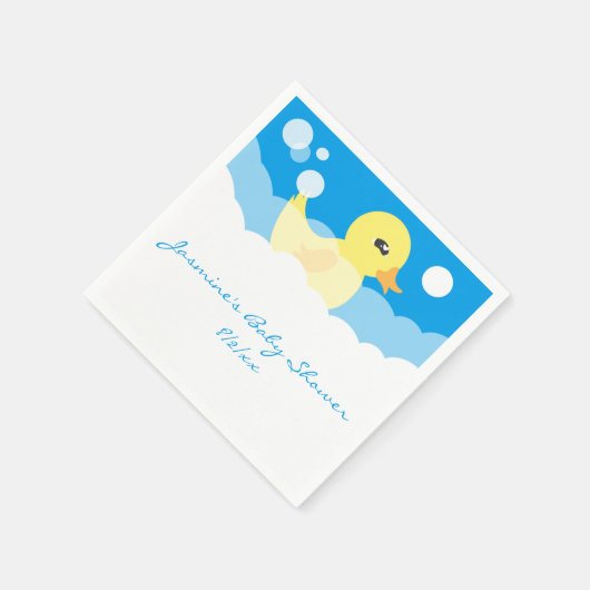Leuk Jongen Rubber Ducky Baby shower Servetten (Hoek)