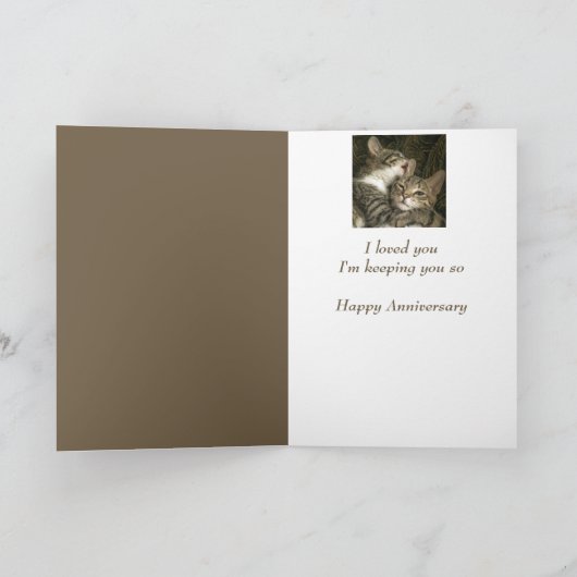 Leuk Jubileum Cats hou van je houden je Kaart (Binnen)