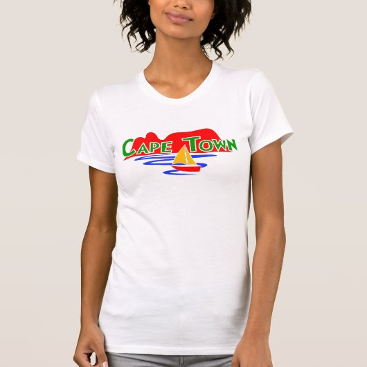 Leuk Kaapstad Dames  T-shirt (Voorkant)