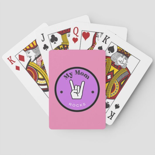 Leuk! Kaarten spelen - mijn moeder ROCKS! (Achterkant)