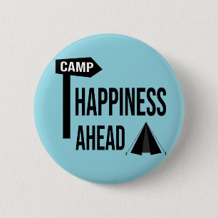 Leuk Kamperen Ronde Button 5,7 Cm