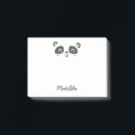 Leuk karakter panda kinderenschool post-it® notes<br><div class="desc">Leuk karakter panda cadeauontwerp voor kinderen,  perfect voor school</div>