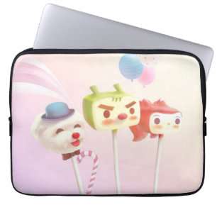 Leuk karakter taart Poppen Laptop Sleeve