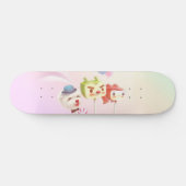 Leuk karakter taart Poppen Persoonlijk Skateboard (Horizontaal)