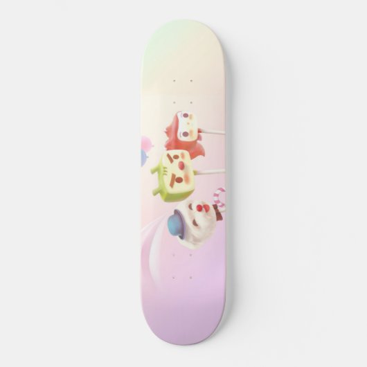 Leuk karakter taart Poppen Persoonlijk Skateboard (Voorkant)