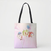 Leuk karakter taart Poppen Tote Bag (Voorkant)