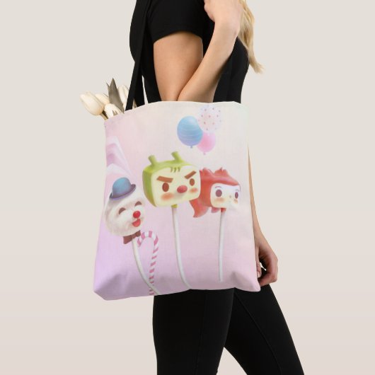 Leuk karakter taart Poppen Tote Bag (Dichtbij)